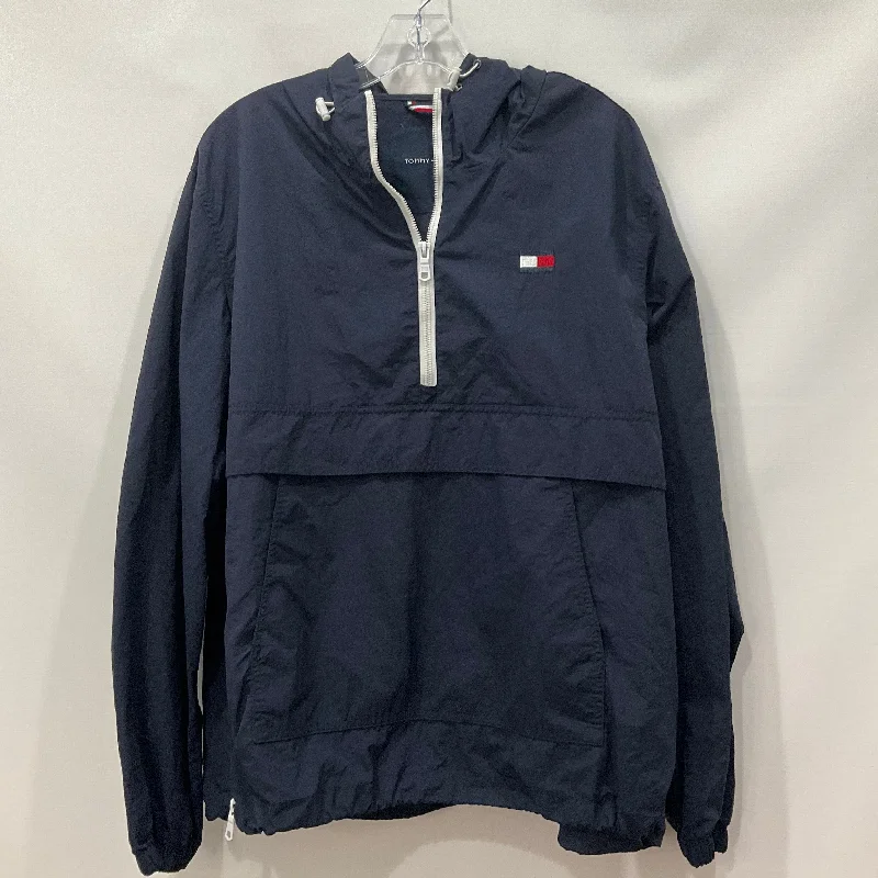 Blue Jacket Windbreaker Tommy Hilfiger O, Size L