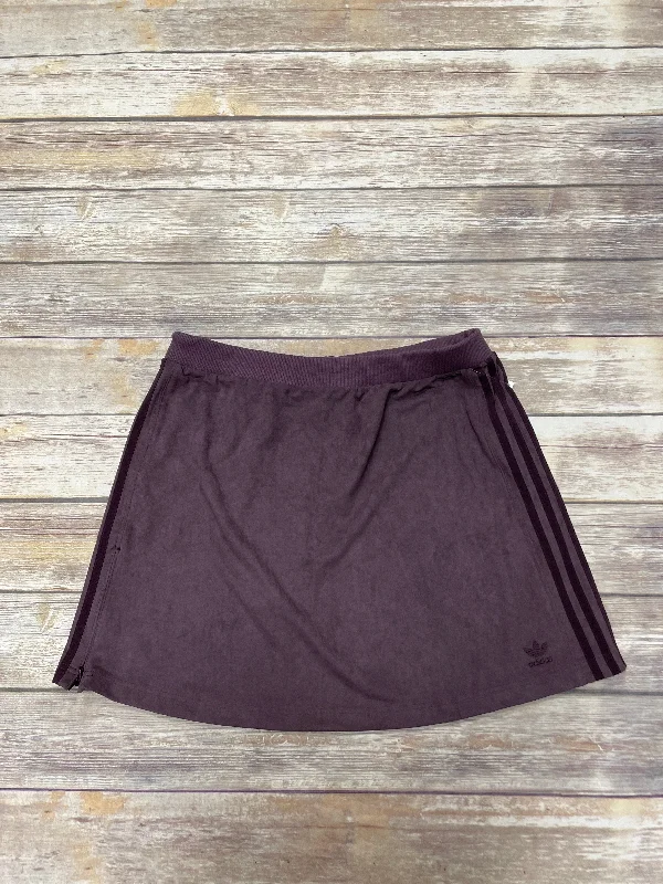 Purple Athletic Skirt Adidas, Size Xl