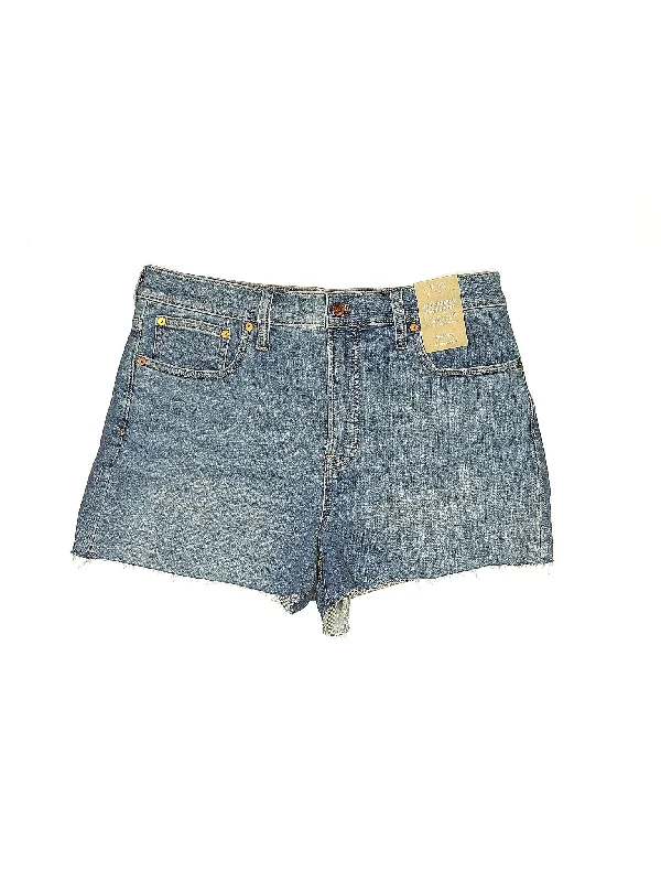 High-Rise Denim Shorts in Medium Wash