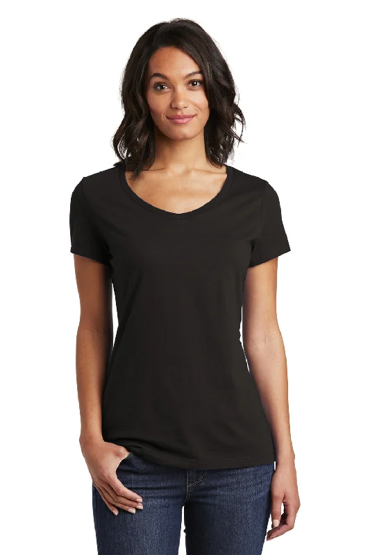 District Womens Very Important Short Sleeve V-Neck T-Shirt - Black