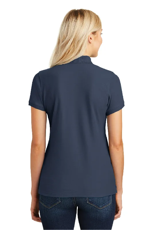 Port Authority Womens Core Classic Short Sleeve Polo Shirt - River Navy Blue