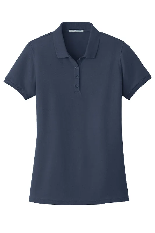 Port Authority Womens Core Classic Short Sleeve Polo Shirt - River Navy Blue