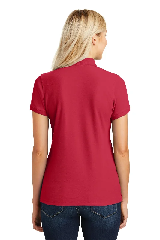 Port Authority Womens Core Classic Short Sleeve Polo Shirt - Rich Red