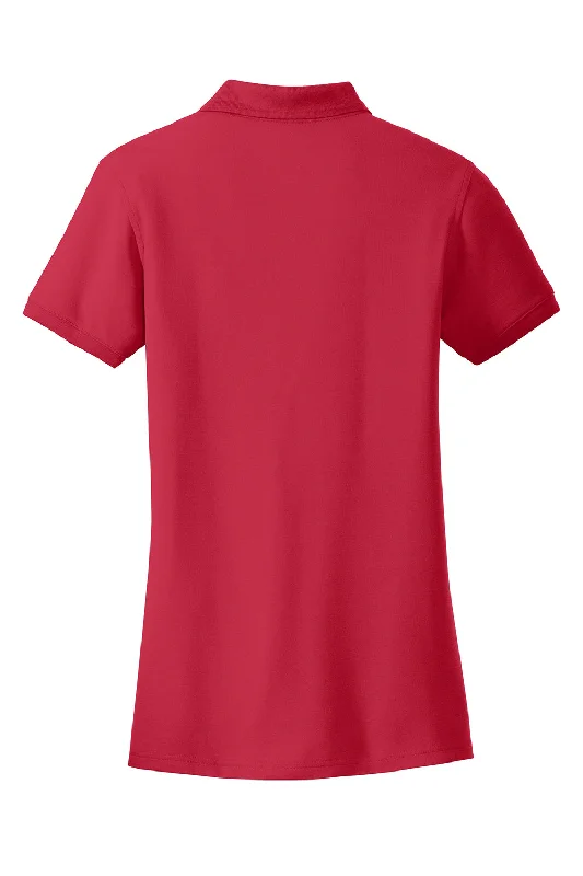 Port Authority Womens Core Classic Short Sleeve Polo Shirt - Rich Red