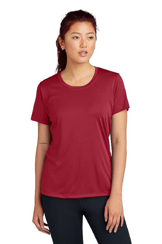 Sport-Tek Womens Competitor Moisture Wicking Short Sleeve Crewneck T-Shirt - Deep Red