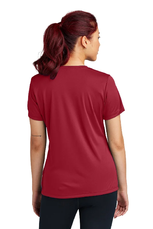 Sport-Tek Womens Competitor Moisture Wicking Short Sleeve Crewneck T-Shirt - Deep Red