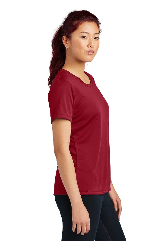 Sport-Tek Womens Competitor Moisture Wicking Short Sleeve Crewneck T-Shirt - Deep Red