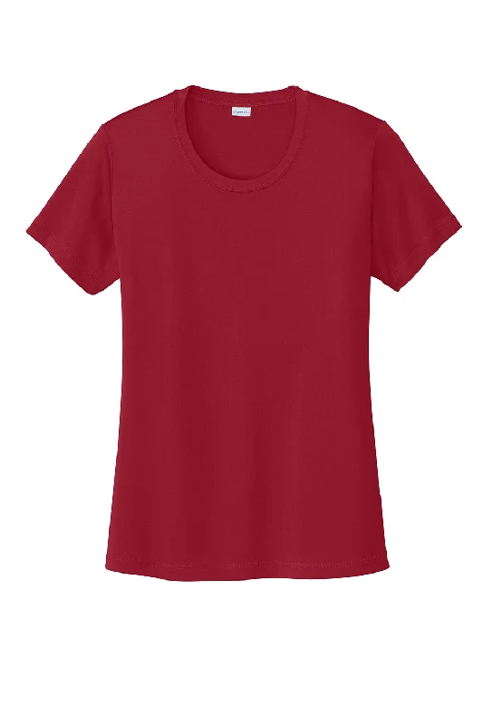 Sport-Tek Womens Competitor Moisture Wicking Short Sleeve Crewneck T-Shirt - Deep Red