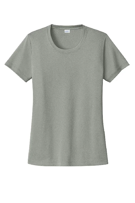 Sport-Tek Womens Competitor Moisture Wicking Short Sleeve Crewneck T-Shirt - Concrete Grey