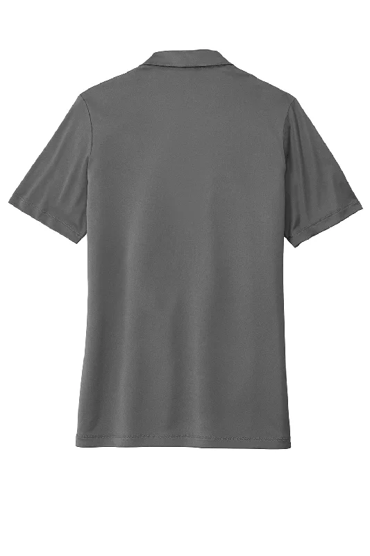 Sport-Tek Womens Moisture Wicking Short Sleeve Polo Shirt - Dark Smoke Grey