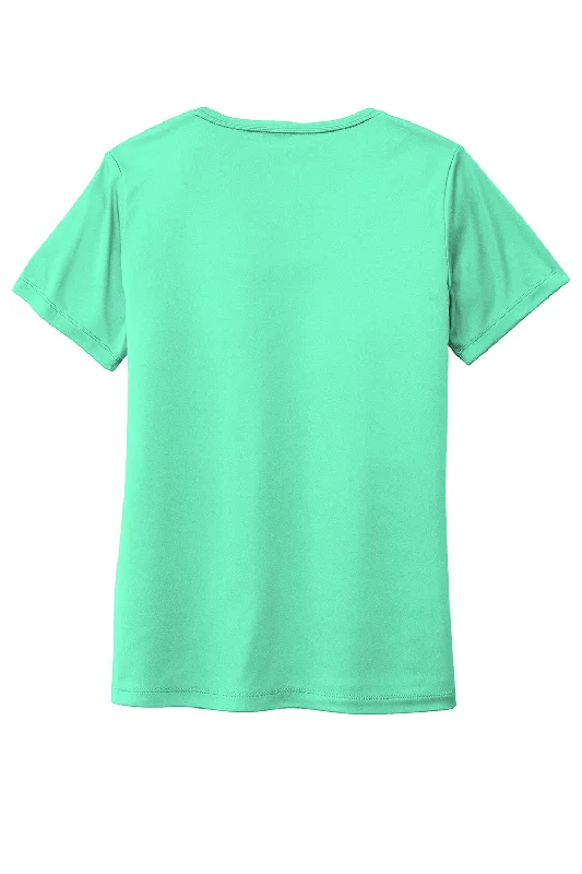 Sport-Tek Womens Moisture Wicking Short Sleeve Scoop Neck T-Shirt - Bright Seafoam Green