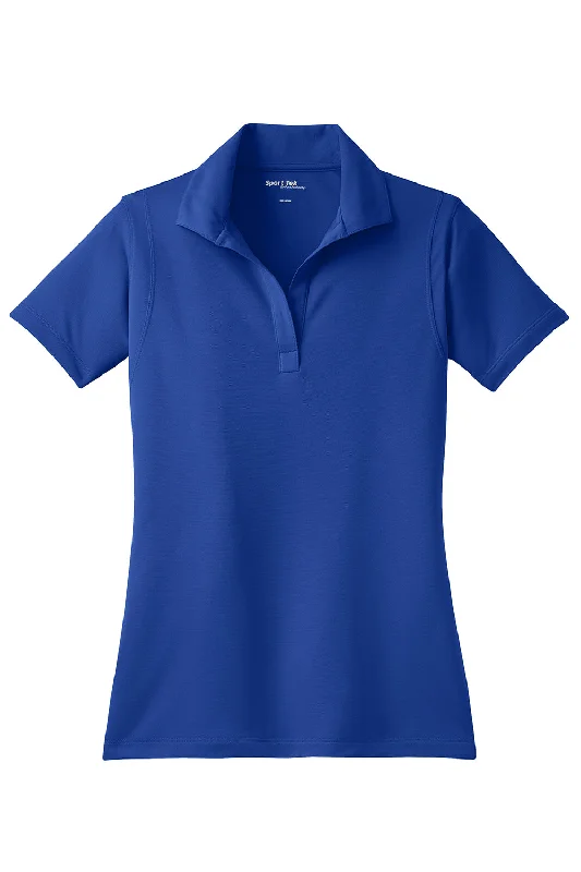 Sport-Tek Womens Sport-Wick Moisture Wicking Short Sleeve Polo Shirt - True Royal Blue