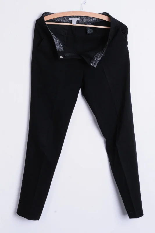 H&M Womens Trousers S/M Elegant Classic Women's Suit Black