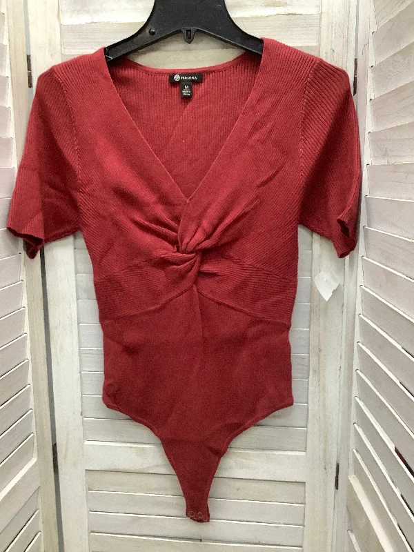 Bodysuit By Versona In Red, Size: M