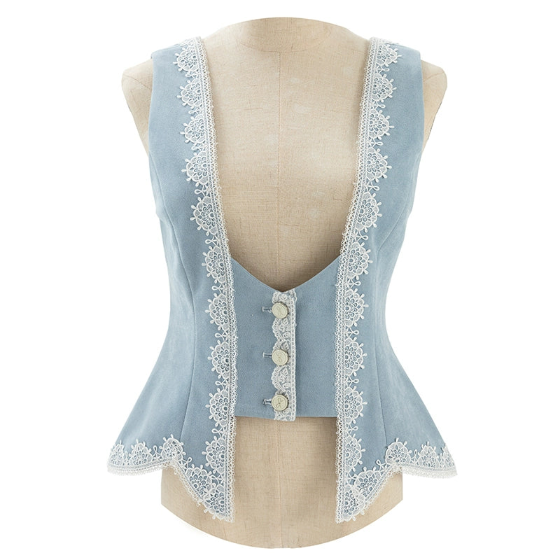 S - haze blue vest