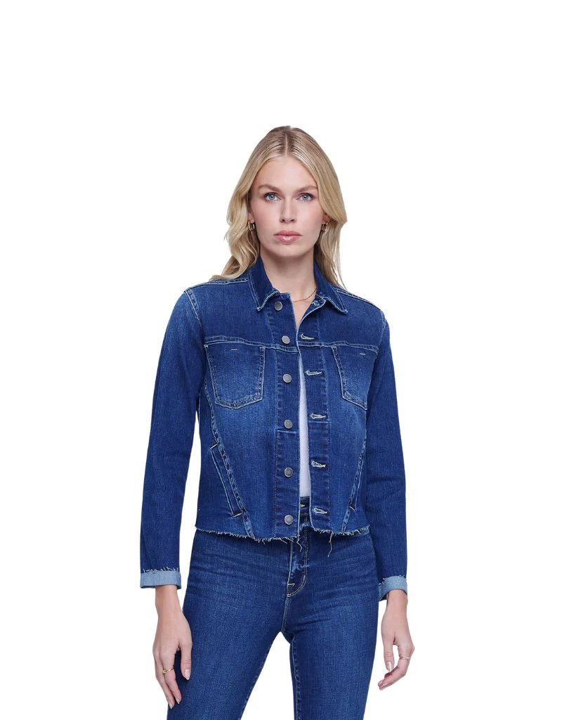 L'AGENCE JANELLE SLIM RAW JACKET